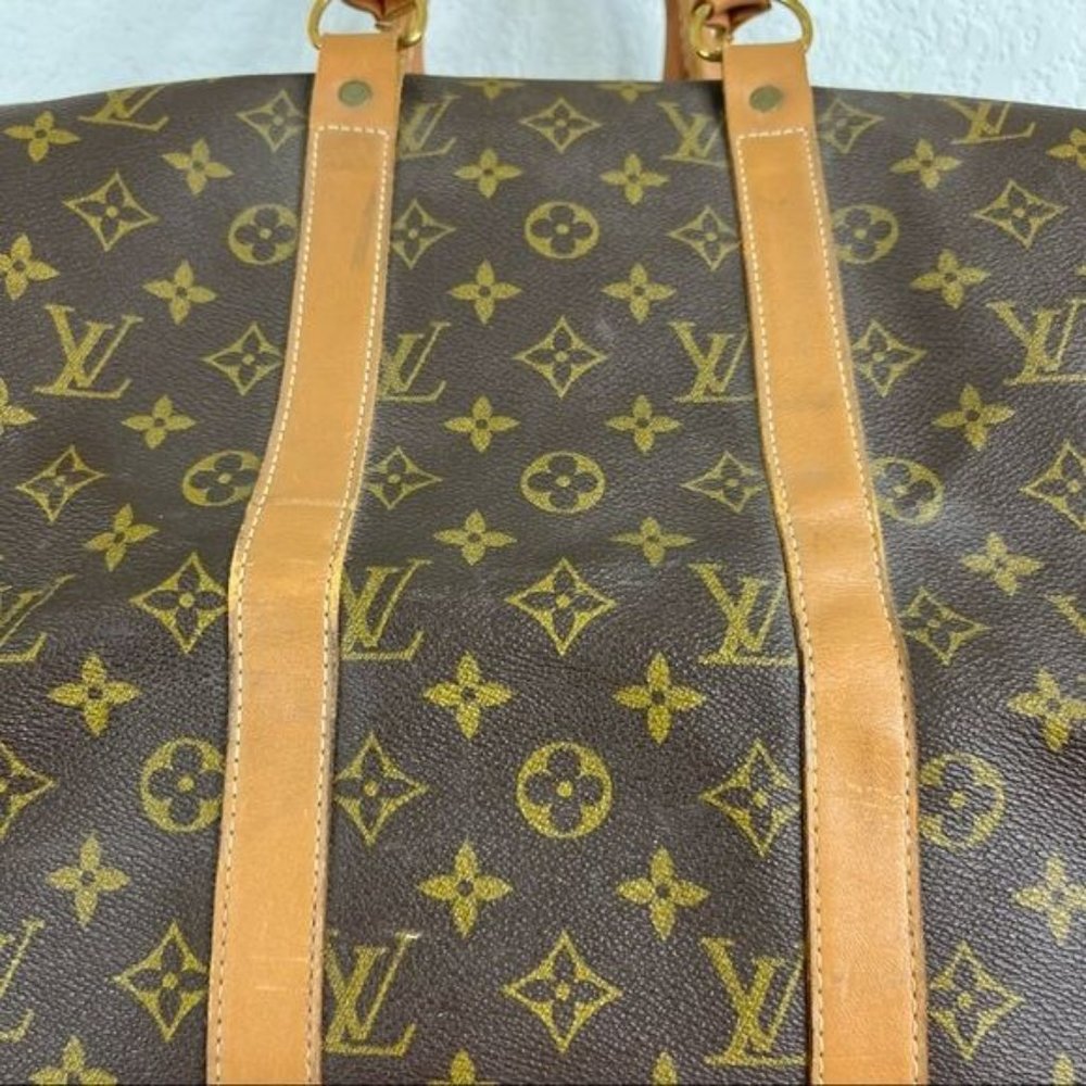 LV Louis Vuitton VTG Keepall 50 Carry On Luggage Bag Talon Clip Slide Lock - Picture 9 of 15